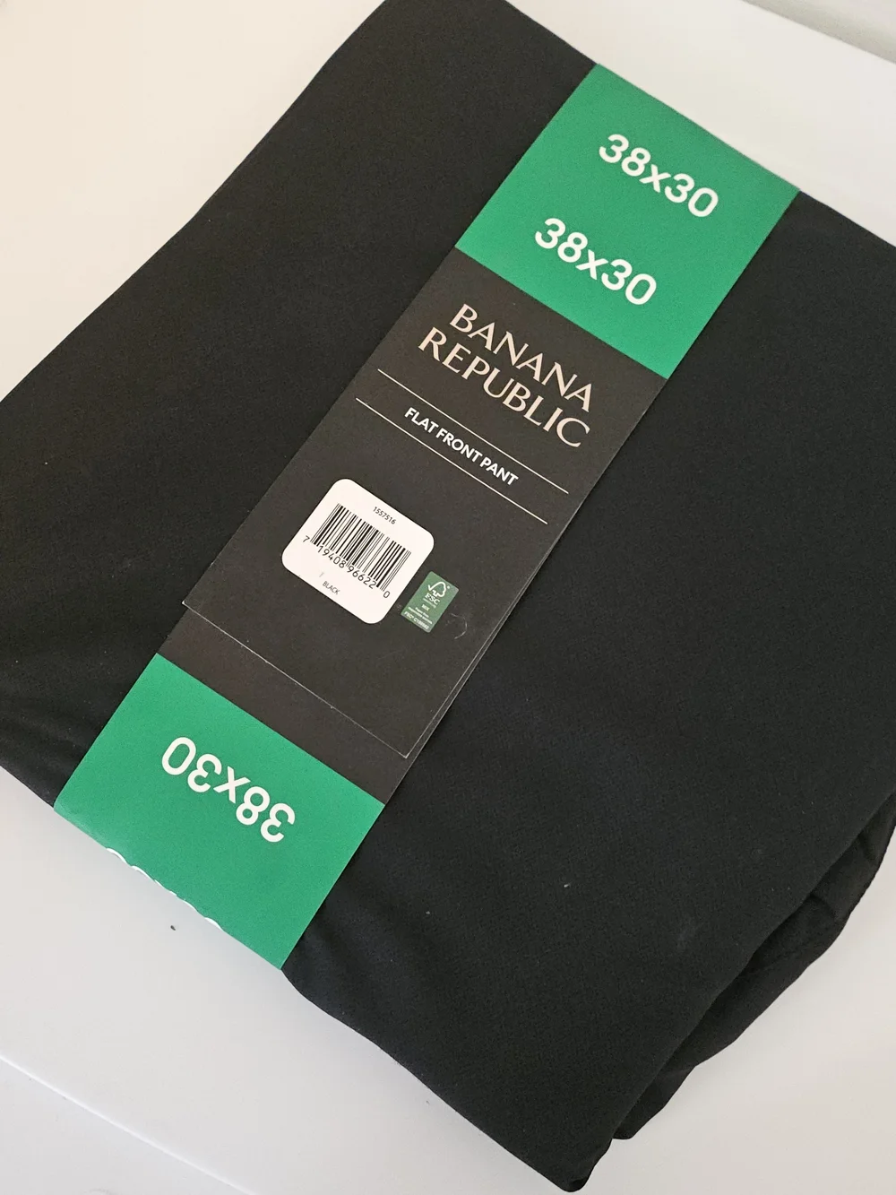 Banana Republic Men's Flat Front Pants - Black